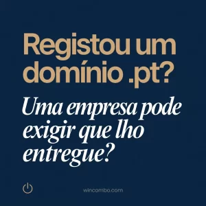Registou um domínio .pt?